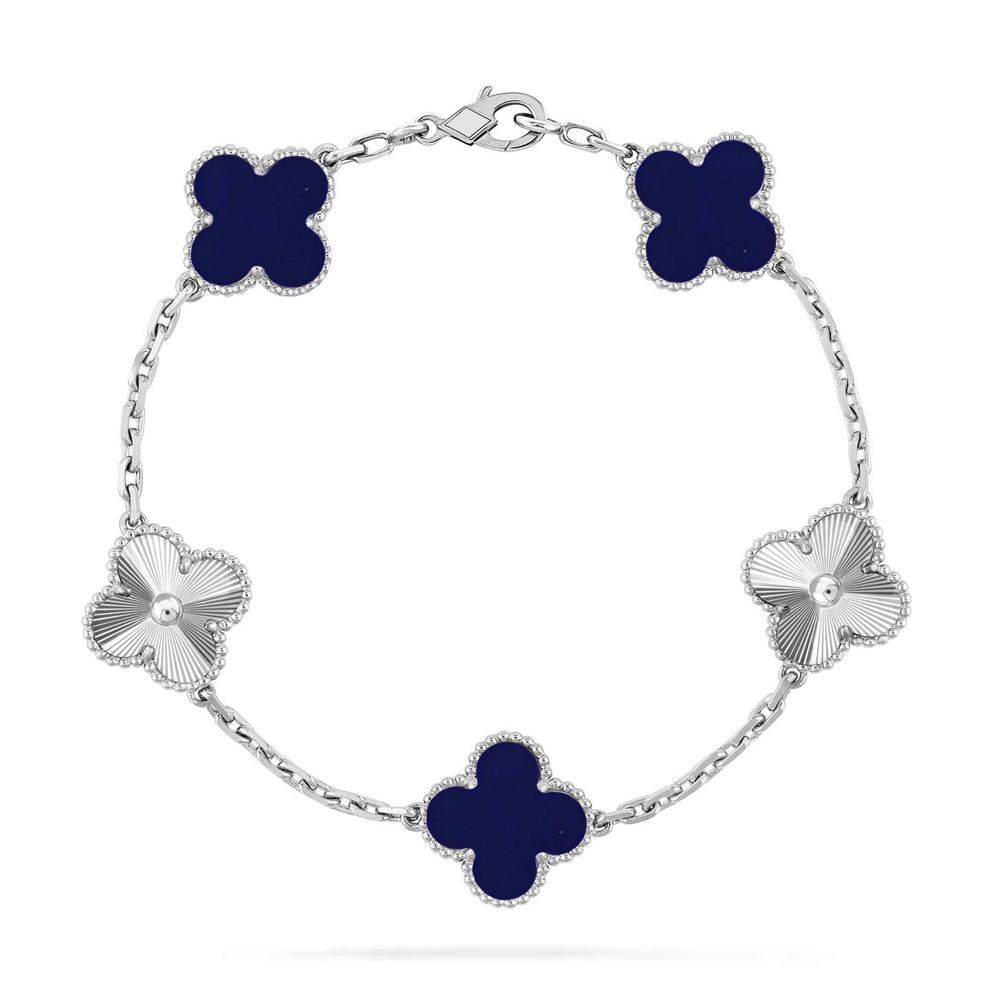 [Mystic-new]CLOVER 5 MOTIF LAPIS LAZULI BRACELET COLLECTION