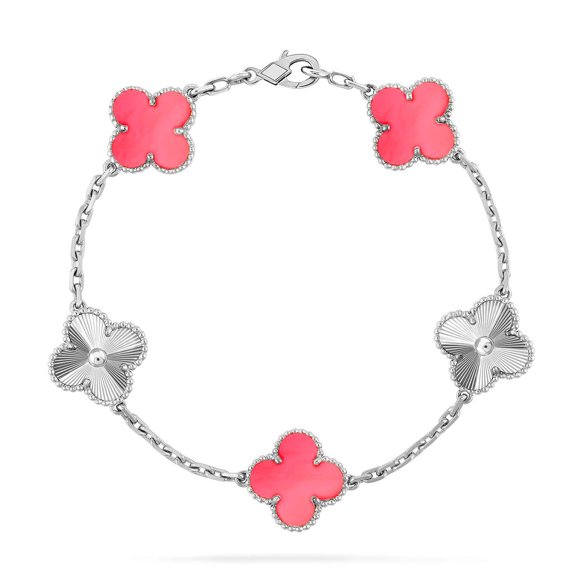 [Mystic-new] CLOVER 5 MOTIFS  PINK MOP BRACELET COLLECTION