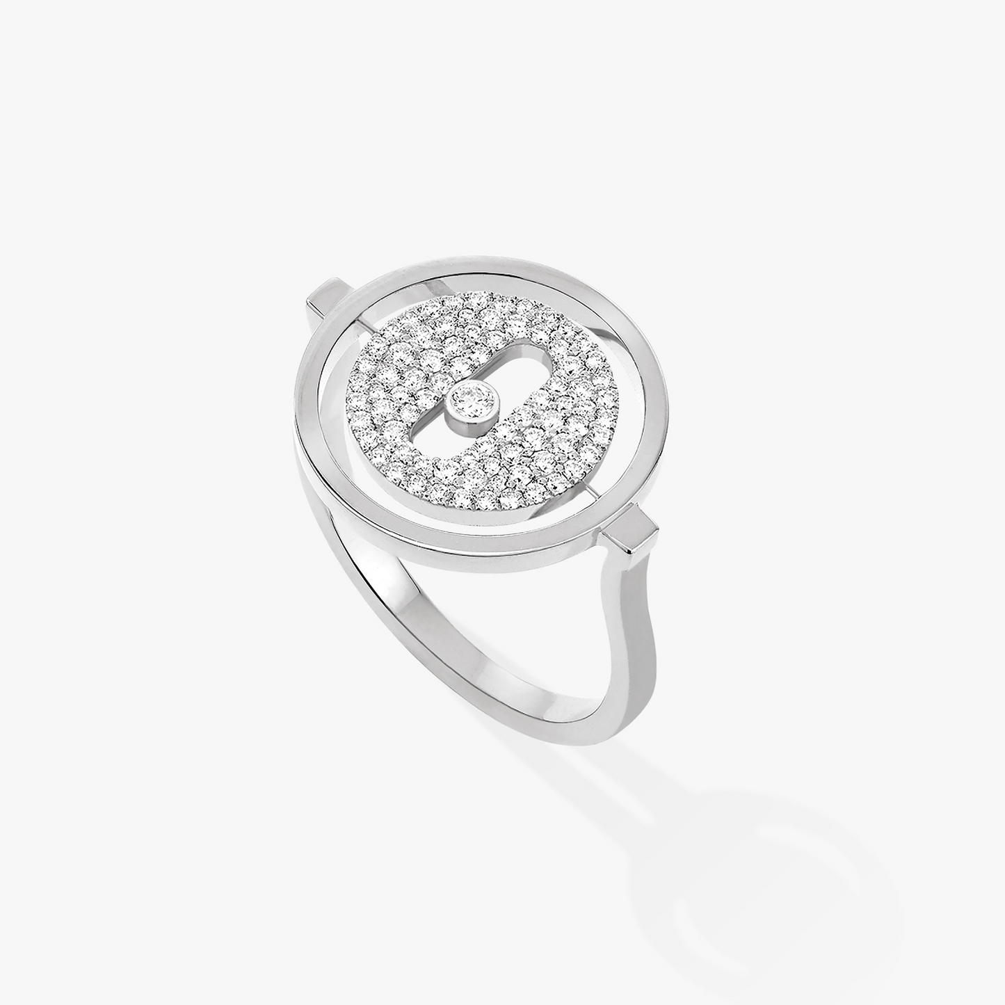 [Mystic JURI]Mystic MOVE PAVED SILVER DIAMOND RING