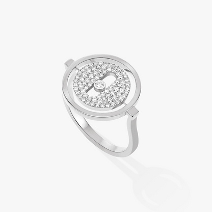 [Mystic JURI]Mystic MOVE PAVED SILVER DIAMOND RING
