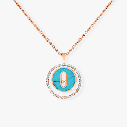 [Mystic JURI]Mystic MOVE 1 DIAMOND TURQUOISE PINK GOLD DIAMOND NECKLACE