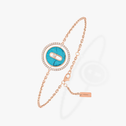 [Mystic JURI]Mystic MOVE TURQUOISE PINK GOLD DIAMOND BRACELET