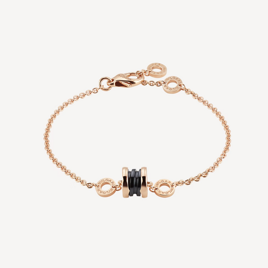 [Mystic]ZERO 1 SOFT PINK GOLD AND BLACK CERAMIC BRACELET