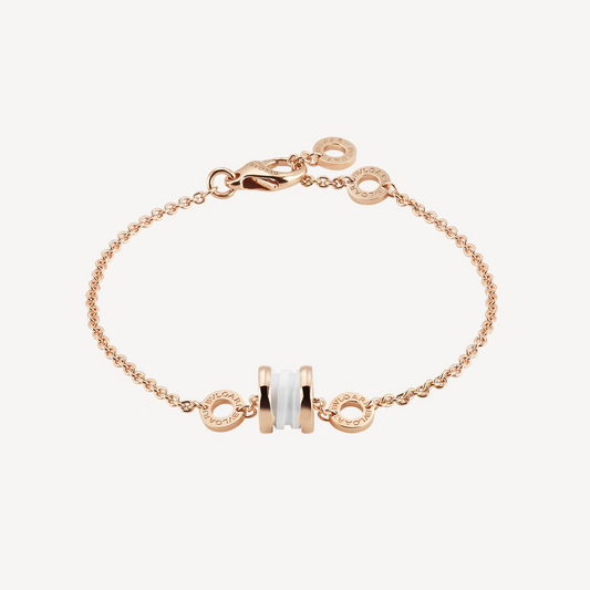 [Mystic]ZERO 1 SOFT PINK GOLD AND WHITE CERAMIC BRACELET