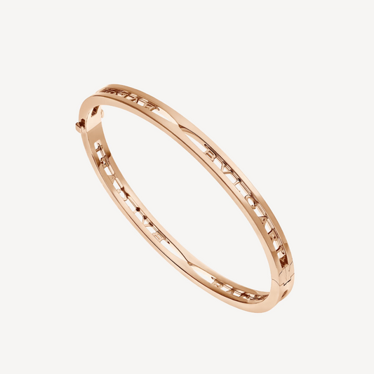 [Mystic]ZERO 1 SPIRAL LOGO PINK GOLD BRACELET