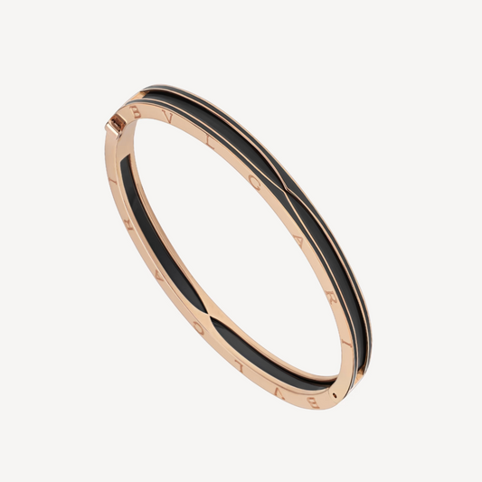 [Mystic]ZERO 1 PINK GOLD WITH MATTE BLACK CERAMIC BRACELET