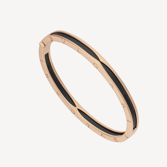 [Mystic]ZERO 1 PINK GOLD WITH BLACK CERAMIC BRACELET
