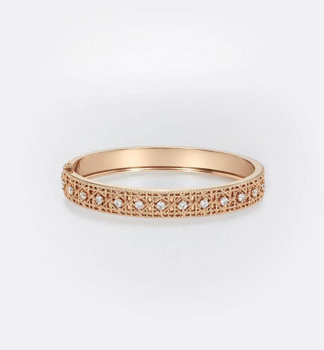 [Mystic]2026 WOVEN-PATTERN BRACELET SET WITH FULL DIAMOND INLAY THREE-COLORS