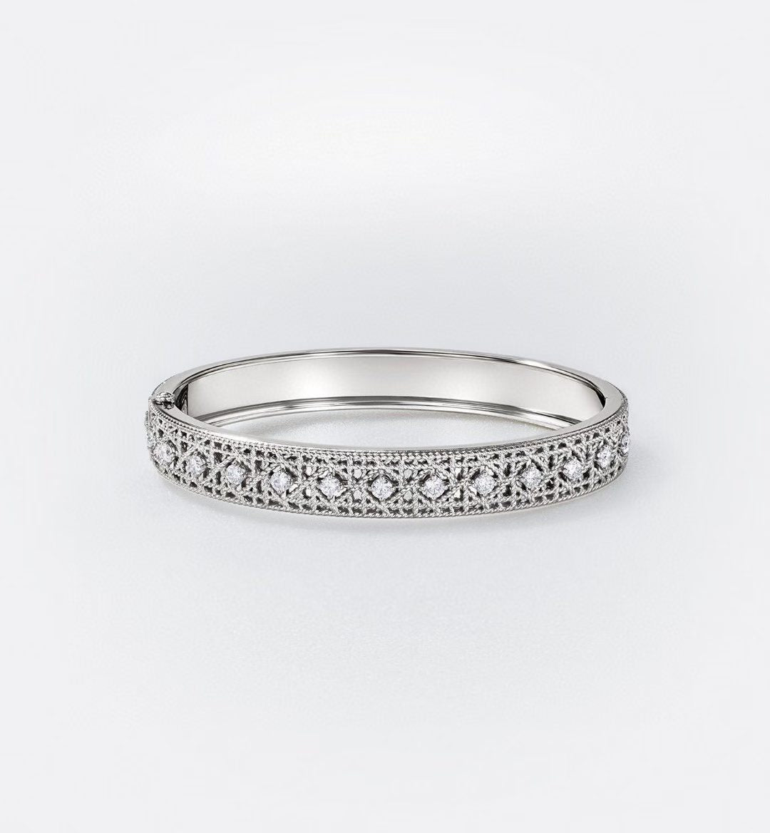 [Mystic]2026 WOVEN-PATTERN BRACELET SET WITH FULL DIAMOND INLAY THREE-COLORS