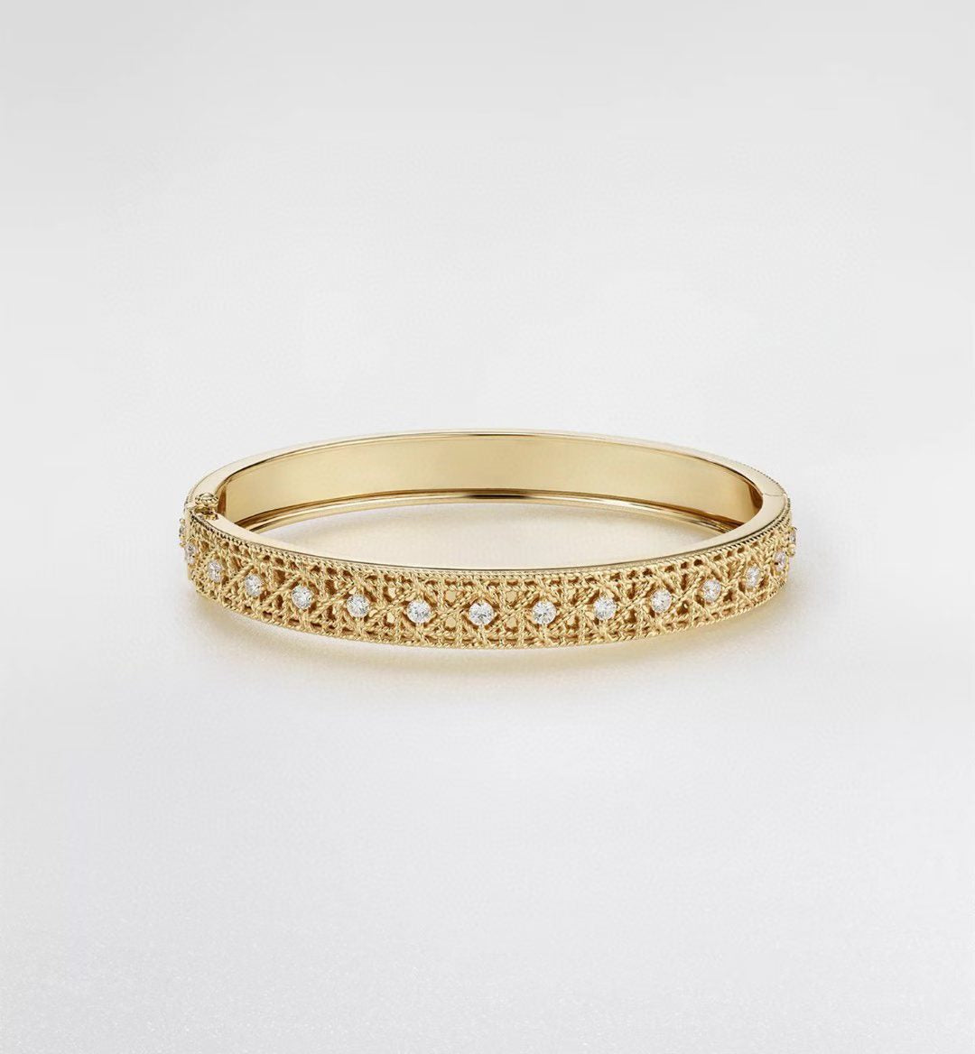 [Mystic]2026 WOVEN-PATTERN BRACELET SET WITH FULL DIAMOND INLAY THREE-COLORS