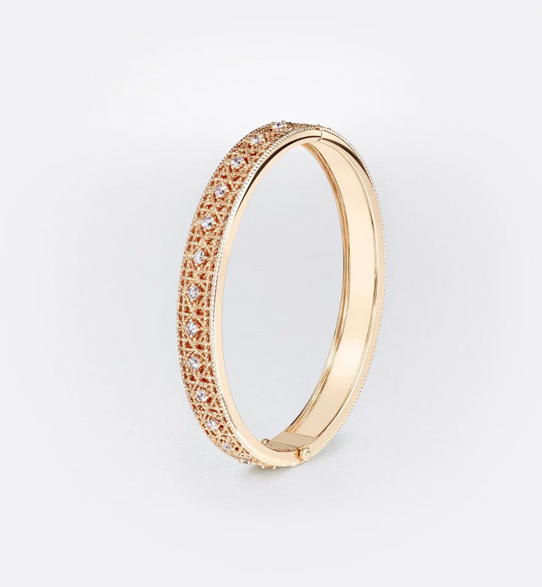 [Mystic]2026 WOVEN-PATTERN BRACELET SET WITH FULL DIAMOND INLAY THREE-COLORS