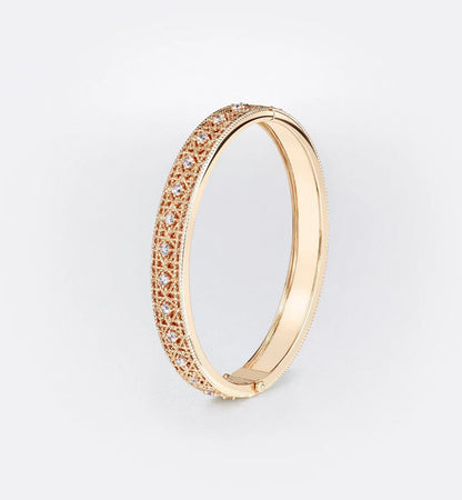 [Mystic]2026 WOVEN-PATTERN BRACELET SET WITH FULL DIAMOND INLAY THREE-COLORS