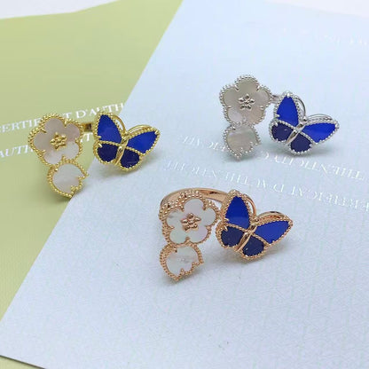 [Mystic]2026 NEW MODEL SPRING LUCKY 3 MOTIF GOLD RING
