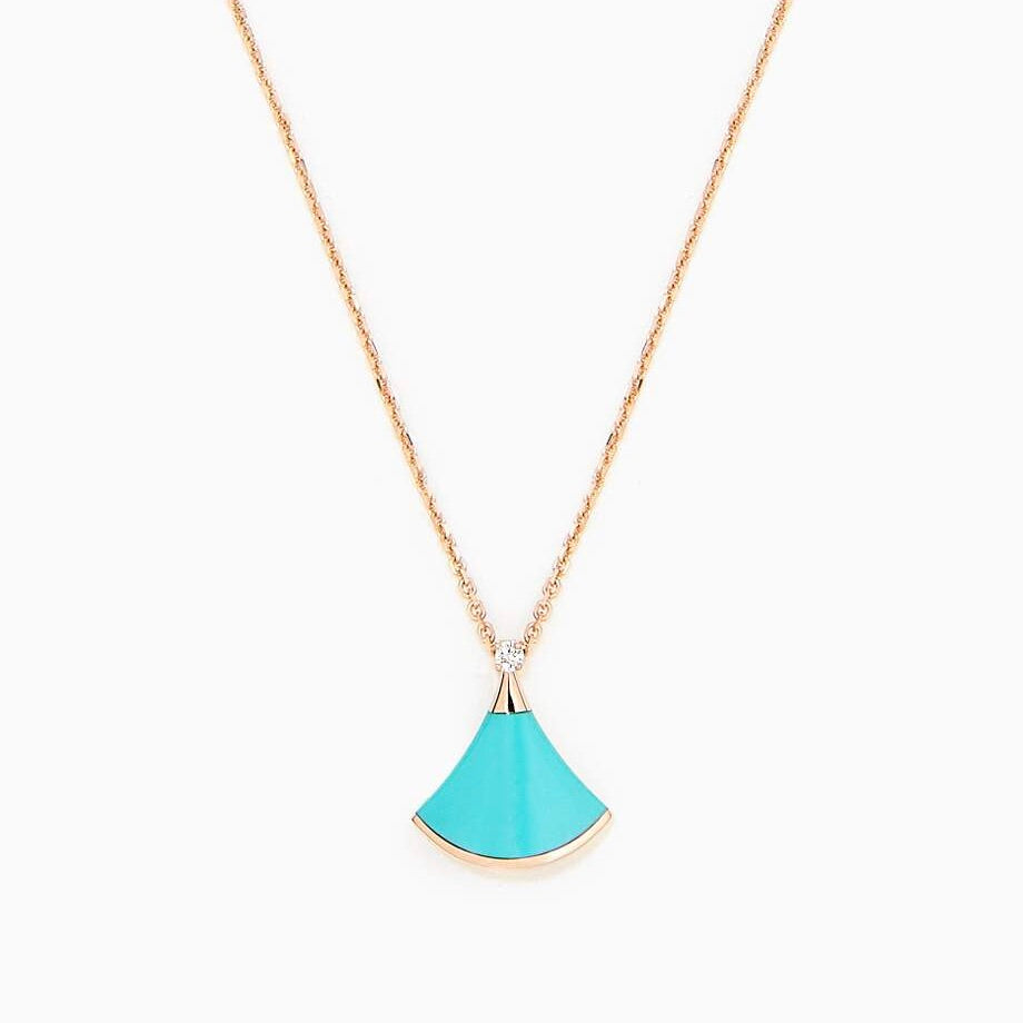 [Mystic]DREAM NECKLACE TURQUOISE PINK GOLD
