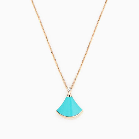 [Mystic]DREAM NECKLACE TURQUOISE PINK GOLD