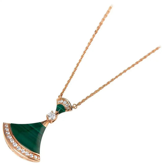 [Mystic]DREAM NECKLACE MALACHITE DIAMOND
