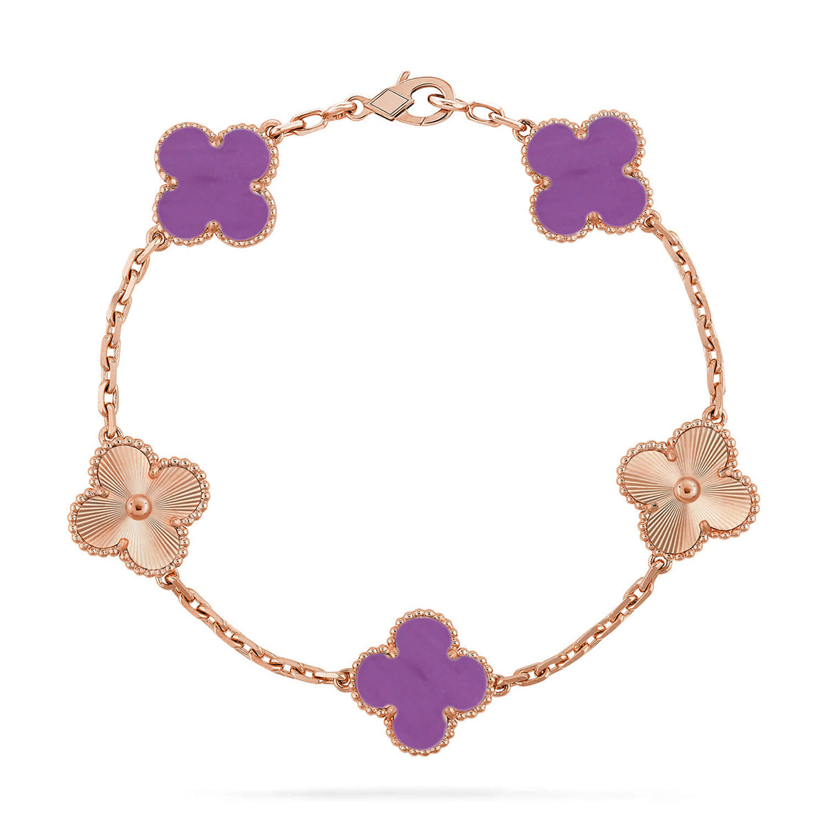 [Mystic-new] CLOVER 5 MOTIF VIOLET BRACELET COLLECTION
