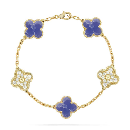 [Mystic-new]CLOVER 5 MOTIF BLUE VEINS BRACELET COLLECTION