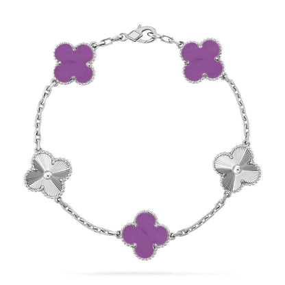 [Mystic-new] CLOVER 5 MOTIF VIOLET BRACELET COLLECTION