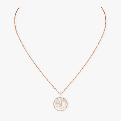 [Mystic JURI]Mystic MOVE 1 DIAMOND WHITE MOTHER OF PEARL PINK GOLD DIAMOND NECKLACE
