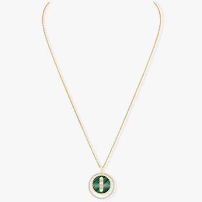 [Mystic JURI]Mystic MOVE 3 DIAMOND MALACHITE GOLD DIAMOND NECKLACE