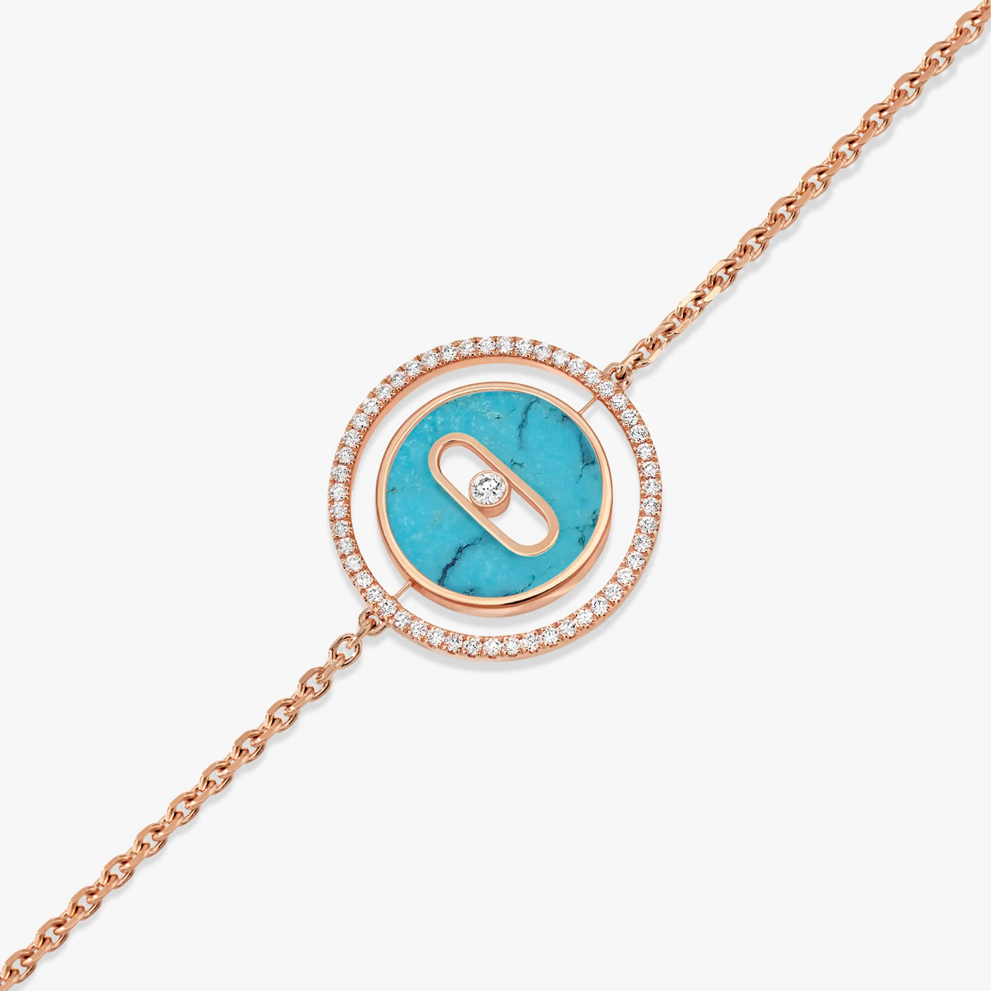 [Mystic JURI]Mystic MOVE TURQUOISE PINK GOLD DIAMOND BRACELET