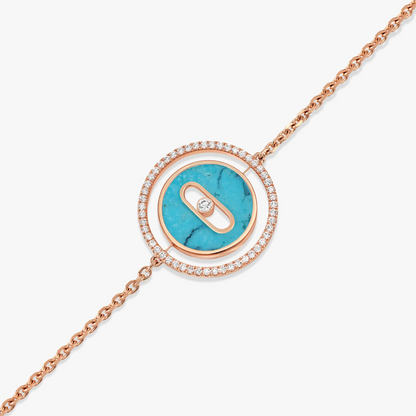 [Mystic JURI]Mystic MOVE TURQUOISE PINK GOLD DIAMOND BRACELET
