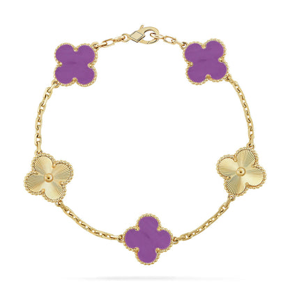 [Mystic-new] CLOVER 5 MOTIF VIOLET BRACELET COLLECTION