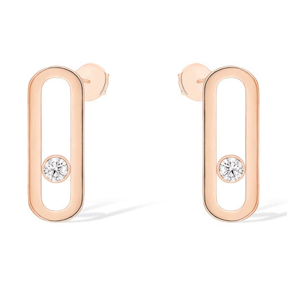 [Mystic JURI]MOVE UNO SMALL 1 DIAMOND EARRINGS