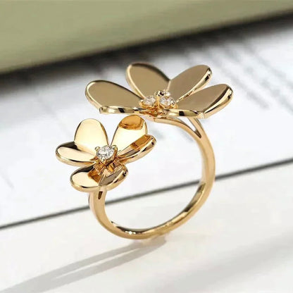 [Mystic]CLOVER COMOS GOLD DIAMOND RING
