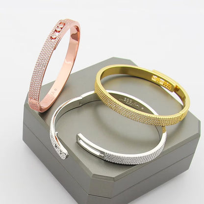 [Mystic JURI]Move Noa Full Pavé Diamond Bangle Bracelet