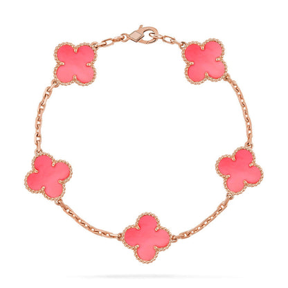 [Mystic-new] CLOVER 5 MOTIFS  PINK MOP BRACELET COLLECTION