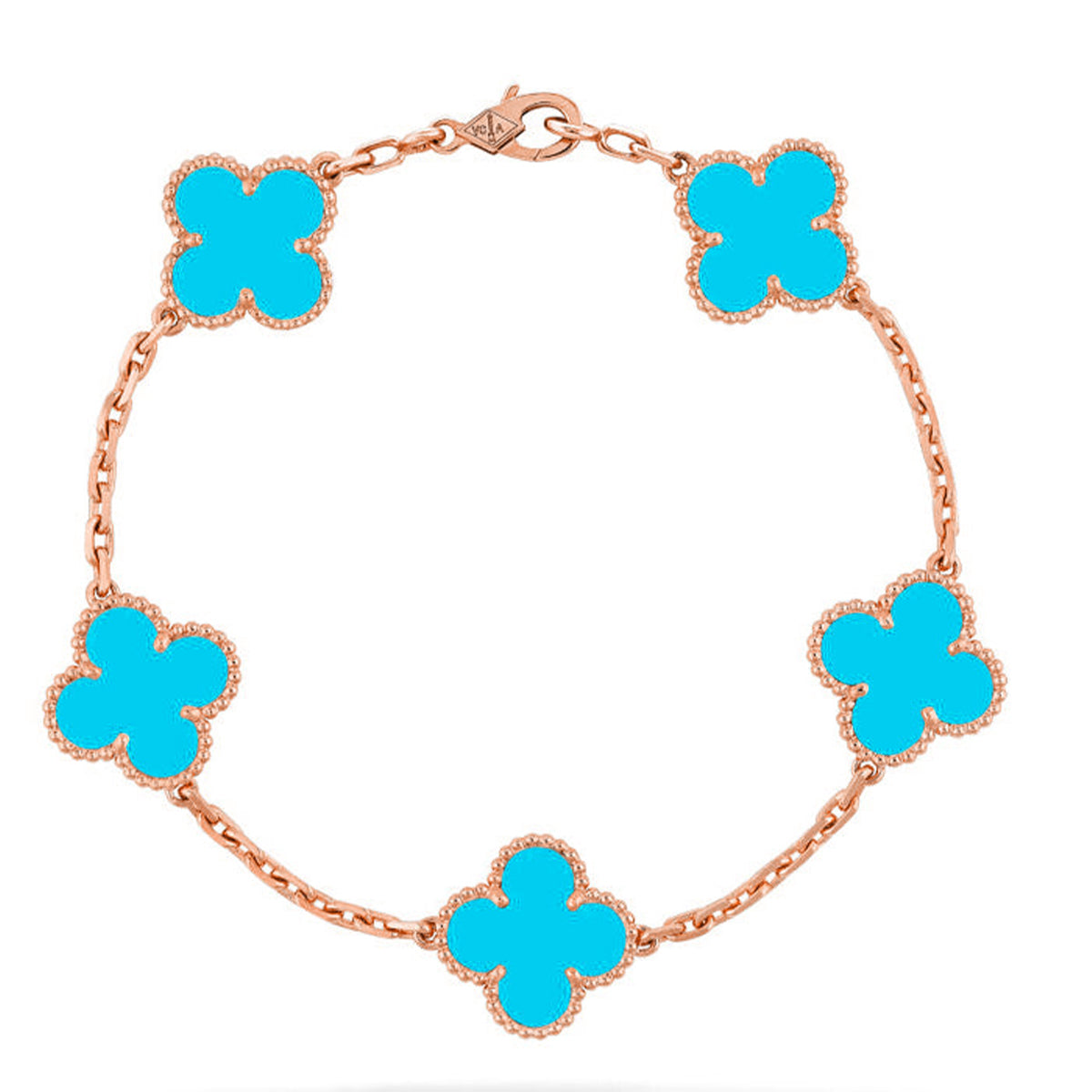 [Mystic-new] CLOVER 5 MOTIF TURQUOISE BRACELET COLLECTION