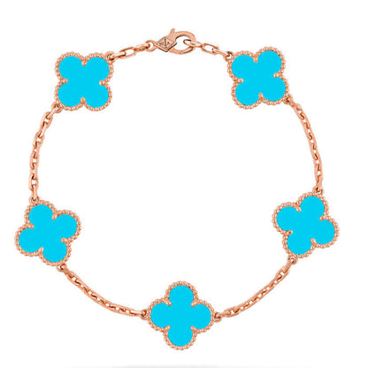 [Mystic-new] CLOVER 5 MOTIF TURQUOISE BRACELET COLLECTION
