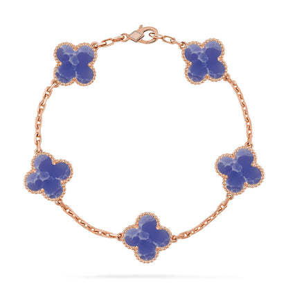 [Mystic-new]CLOVER 5 MOTIF BLUE VEINS BRACELET COLLECTION