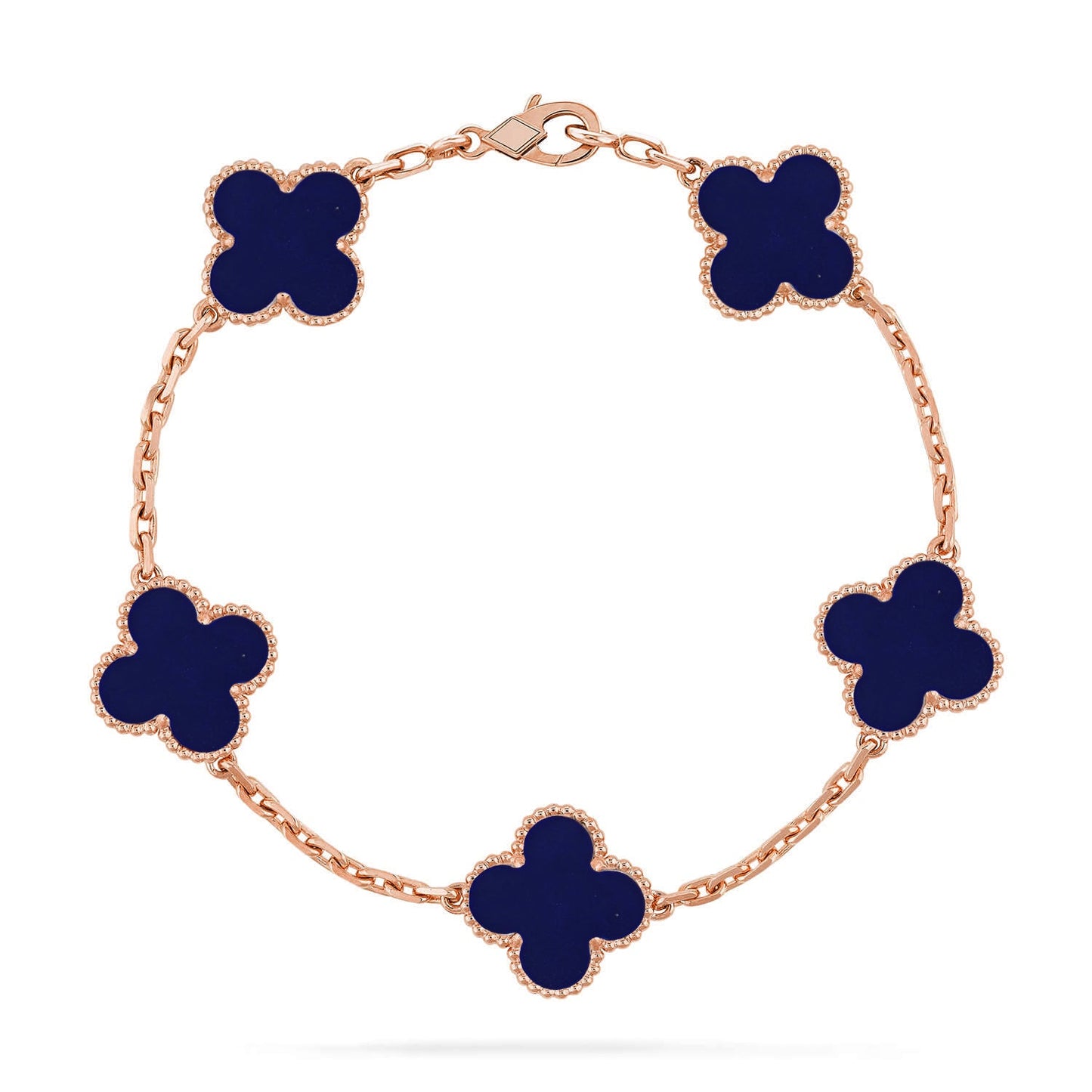 [Mystic-new]CLOVER 5 MOTIF LAPIS LAZULI BRACELET COLLECTION