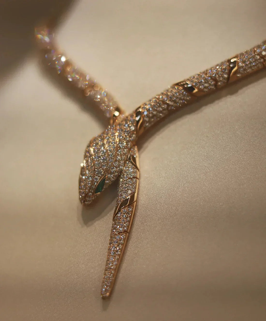 [Mystic]HIGH-END CUSTOM GOLD SNAKE NECKLACE