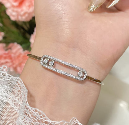 [Mystic JURI]Move Pavé Diamond Bangle Bracelet M