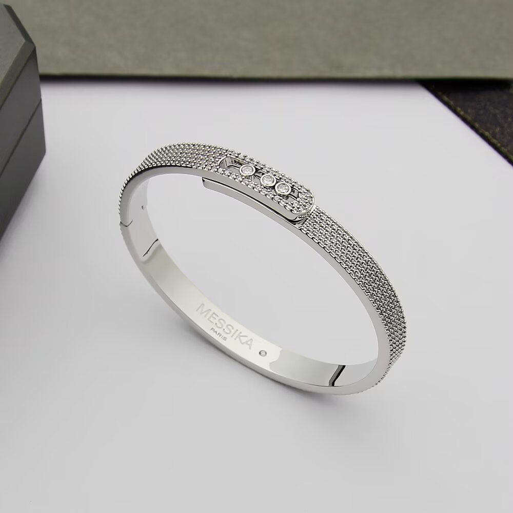 [Mystic JURI]Move Noa Full Pavé Diamond Bangle Bracelet