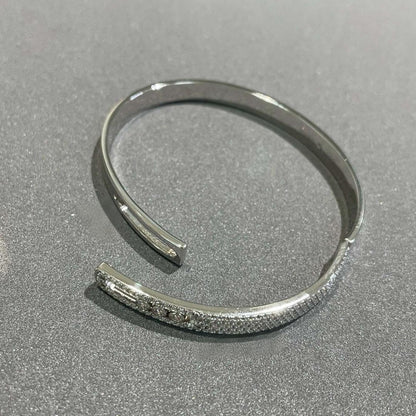 [Mystic JURI]Move Noa Rose Gold Pavé Diamond Bangle Bracelet