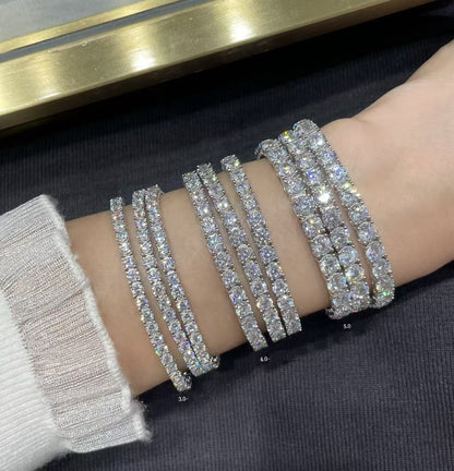 [Mystic]TENNIS BRACELET WITH FULL DIAMOND SETTING