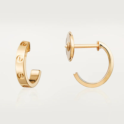[Mystic]LOVE EARRINGS 2.65MM PINK GOLD