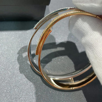[Mystic JURI]Move Noa Rose Gold Pavé Diamond Bangle Bracelet