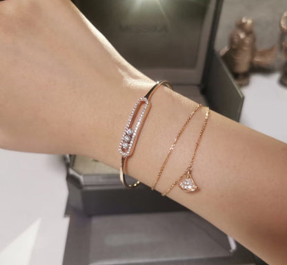 [Mystic JURI]Move Pavé Diamond Bangle Bracelet M
