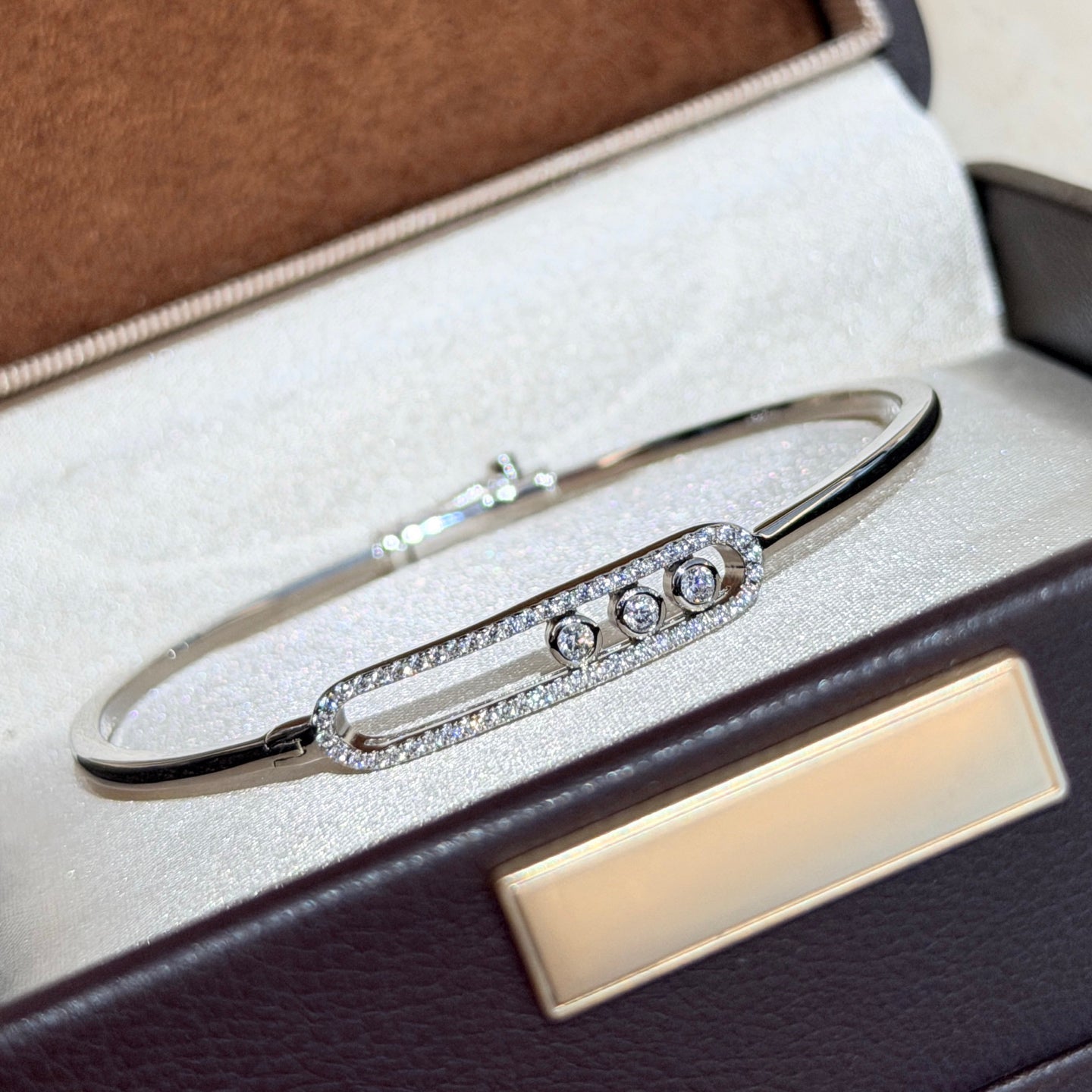 [Mystic JURI]Move Pavé Diamond Bangle Bracelet M