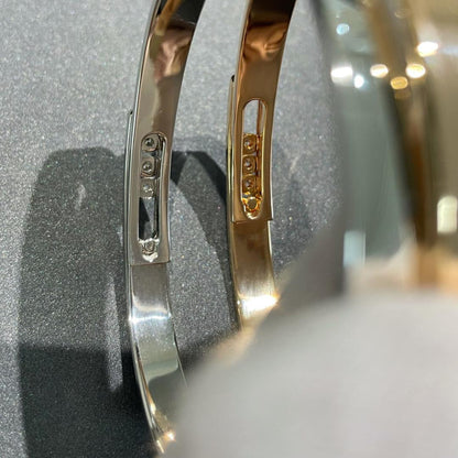 [Mystic JURI]Move Noa Rose Gold Pavé Diamond Bangle Bracelet