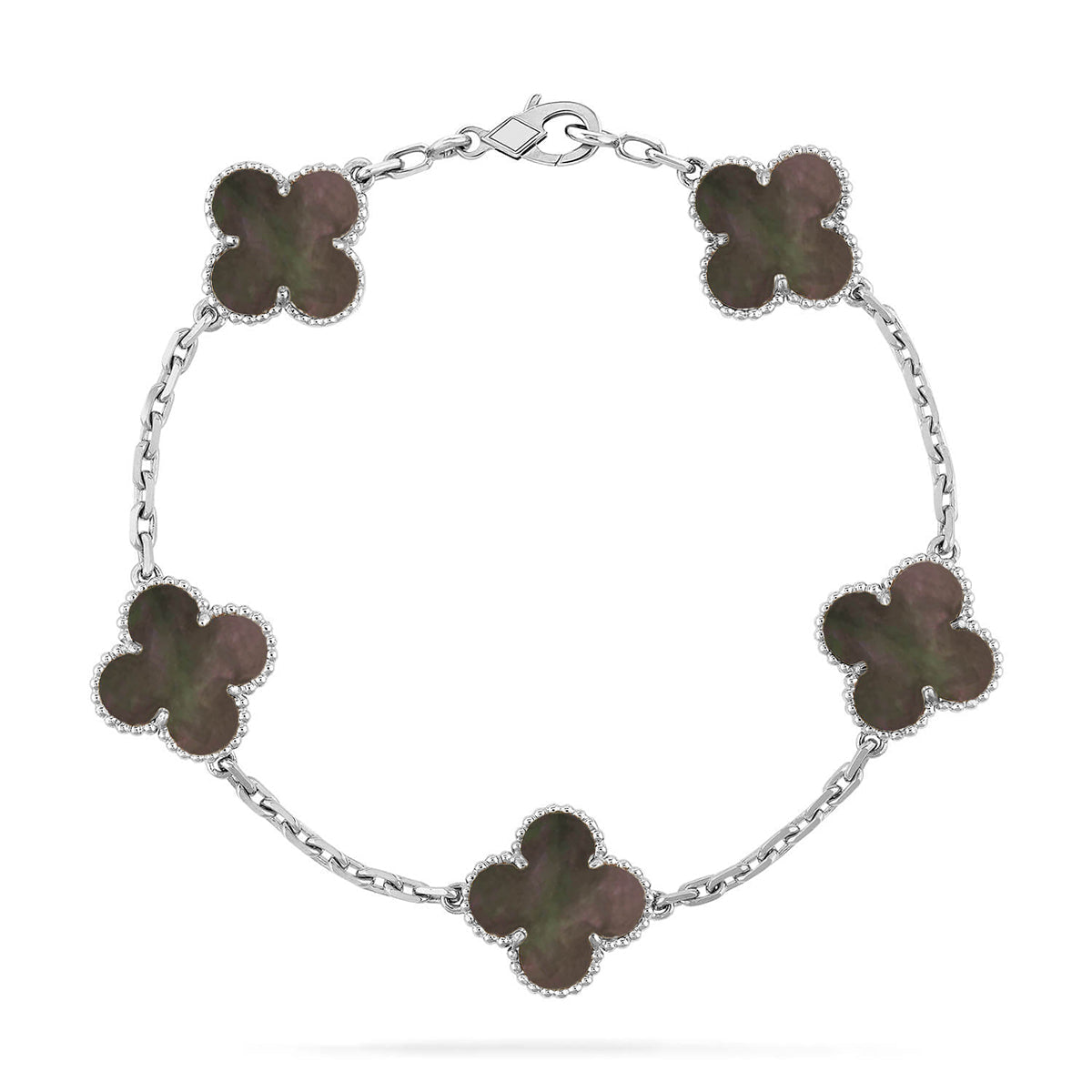 [Mystic-new] CLOVER 5 MOTIF GRAY MOP BRACELET COLLECTION
