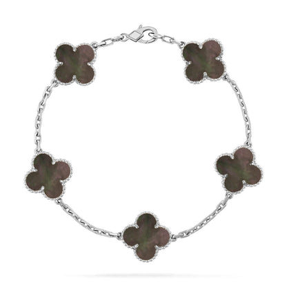 [Mystic-new] CLOVER 5 MOTIF GRAY MOP BRACELET COLLECTION