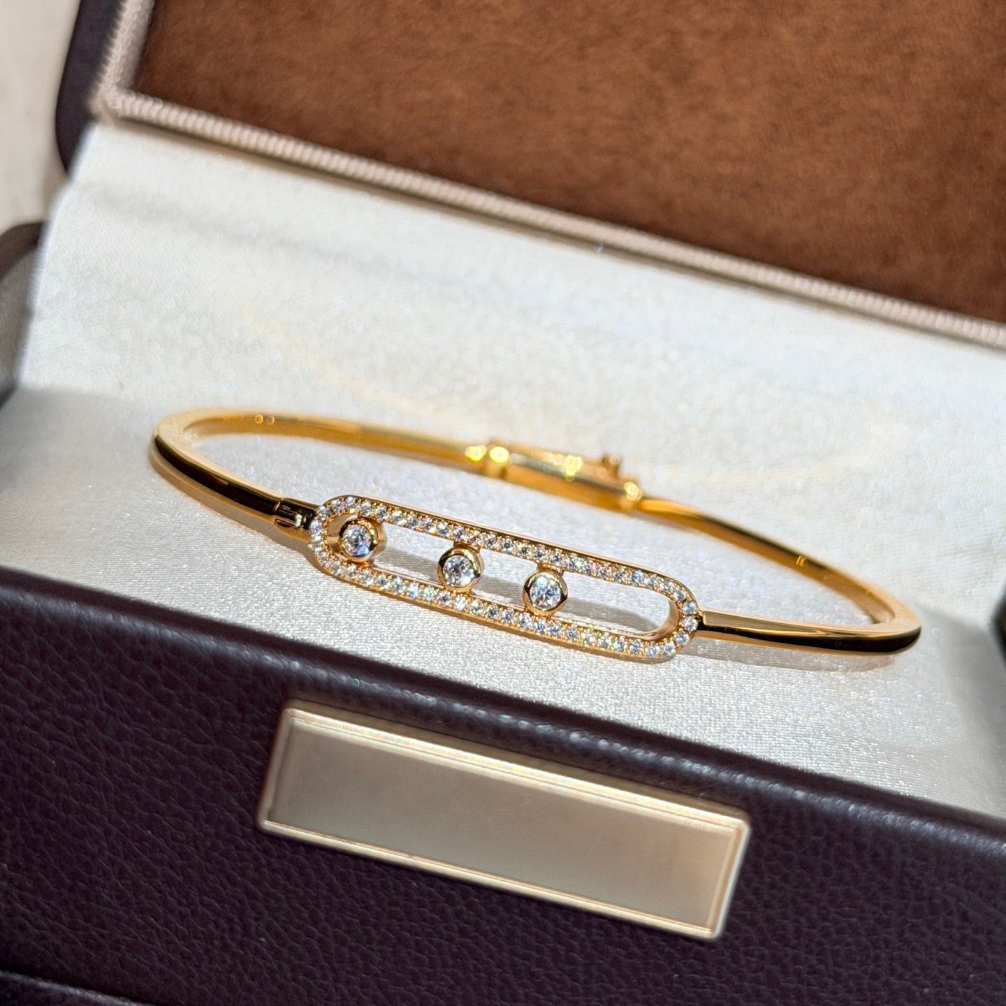 [Mystic JURI]Move Pavé Diamond Bangle Bracelet M