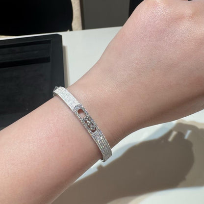 [Mystic JURI]Move Noa Ciselé half pavé bangle